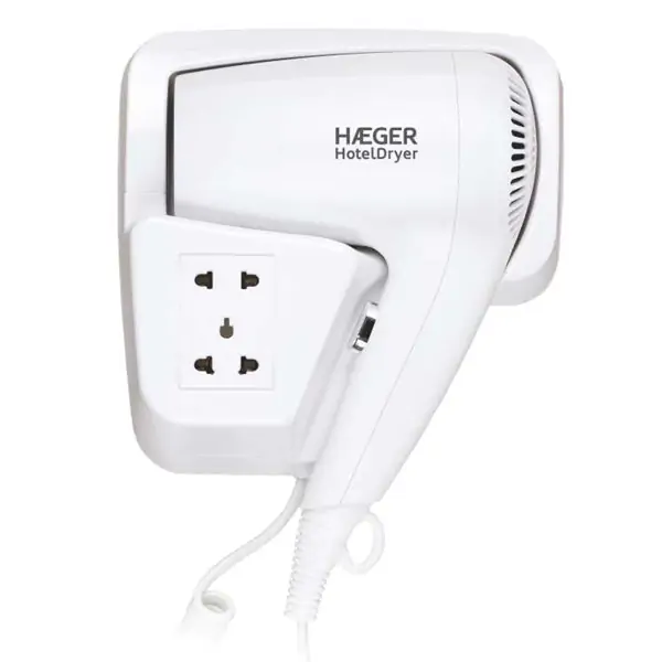 Haeger HD-120.006A fen sa držačem za zid i strujnom utičnicom 1200w
