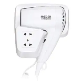 Haeger HD-120.006A fen sa držačem za zid i strujnom utičnicom 1200w