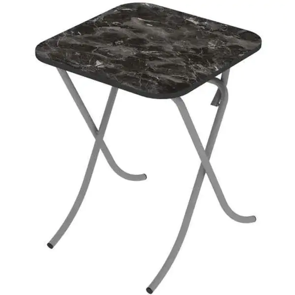 Alesta AL10032CM sto višenamenski sklopivi tekstura crni mermer 60X60CM