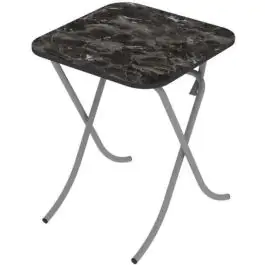 Alesta AL10032CM sto višenamenski sklopivi tekstura crni mermer 60X60CM