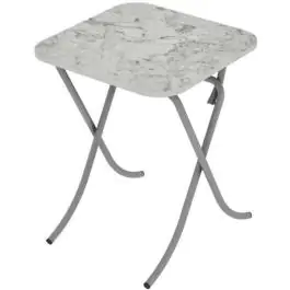 Alesta AL10032BM sto višenamenski sklopivi tekstura beli mermer 60X60CM