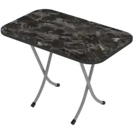 Alesta AL10042CM sto sklopivi piknik tekstura crni mermer 50X80CM