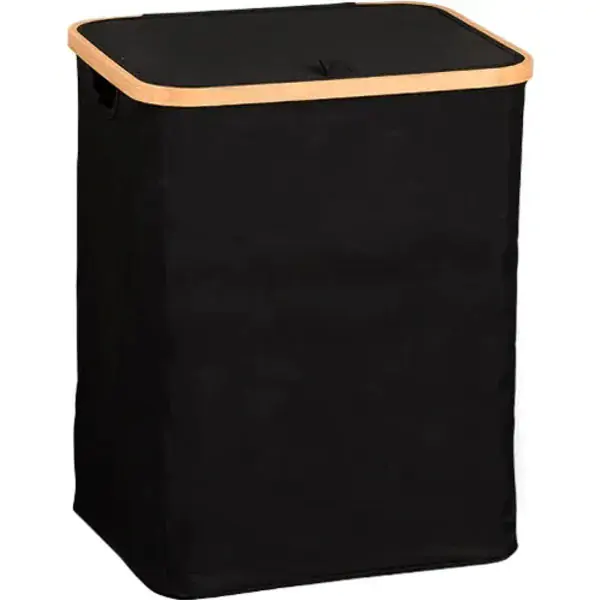 Kesper KSP19594 korpa za prljavi veš sa bambus okvirom crna 51CM