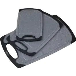 Kesper KSP30790 kuhinjski set 3 daske za sečenje sivo-crne boje