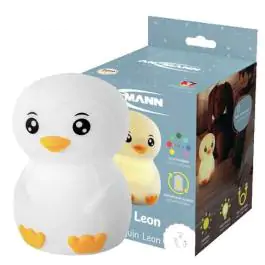 LED Silikonska Lampa punjiva za Decu sa Tajmerom Penguin Leon
