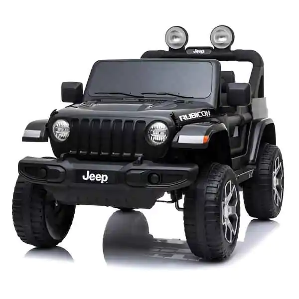 Dečiji džip na akumulator 12V JEEP RUBICON licenciran crni dvosed - proizvod na akciji