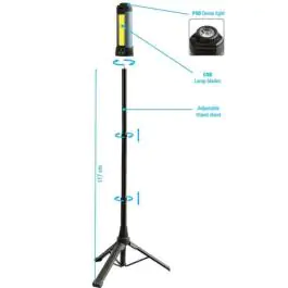 Multifunkcionalna radna lampa na stalku 1500lm 6000mAh