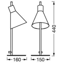 LEDVANCE TOKIO stona lampa 3000K