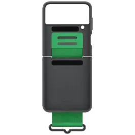 Samsung silikonska maska za Flip 4 + kais, crna