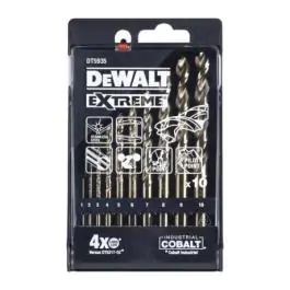 DeWalt DT5935 burgije HSS-G, 1–10 mm, 10 komada