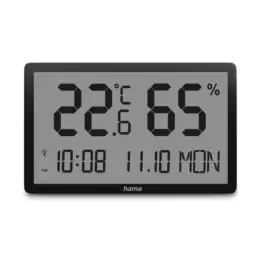 Hama "Lombok" termo/higrometar, crni