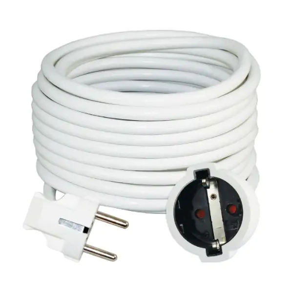 Produžni kabl - šuko H05VV-F 3G1,5 L=8m, beli