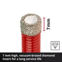 Einhell set dijamantskih burgija za pločice M-CASE, 7 delova, M14