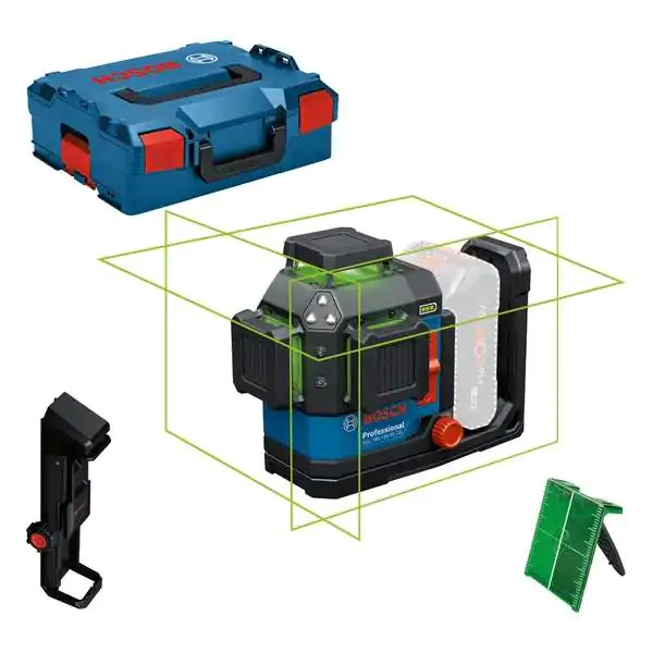 Bosch GLL 18V-120-33 CG Professional linijski laser 3 x 360° (zeleni snop)