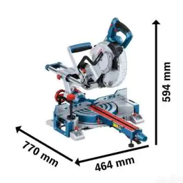 Akumulatorska potezna stacionarna testera, ger Bosch GCM 18V-216 D solo bez baterija i punjača, 0601B51000