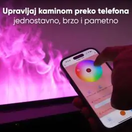 Električni kamin sa vodenom parom, bez grejanja, 800mm DK-08MC/T