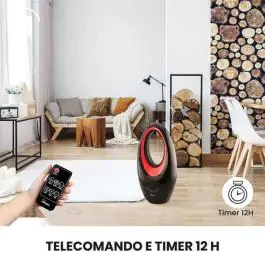 Keramička grejalica sa ventilatorom led svetlom i tajmerom ARDES AR4BL1