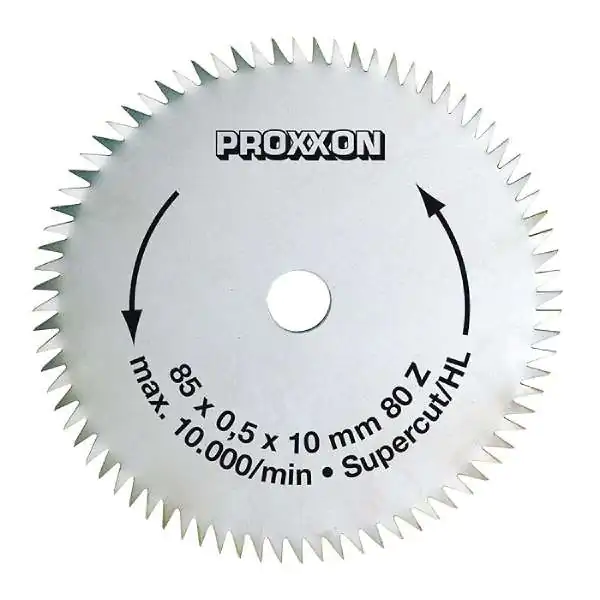 Proxxon list kružne testere Super-Cut 85×0,5×10 mm – 80 zuba za drvo i plastiku