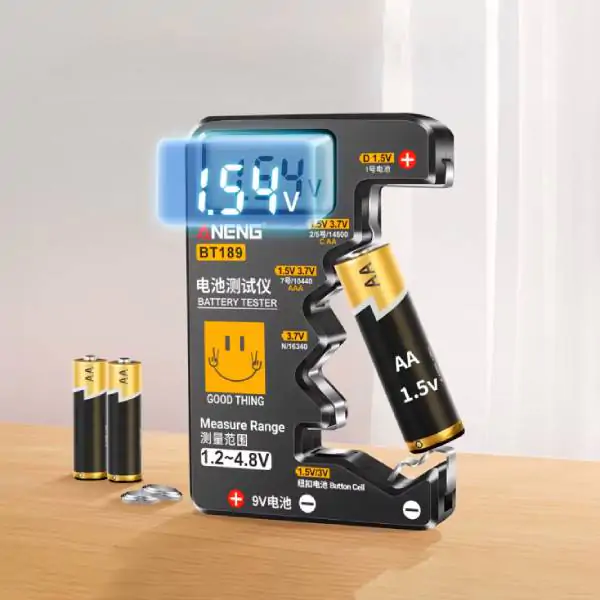 Tester baterija (AA,AAA,C,D) 9V Li-Ion dugmaste BT-189