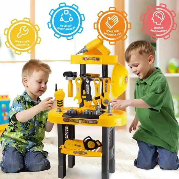 Igračka set alata sa radnim stolom