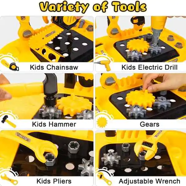 Igračka set alata sa radnim stolom