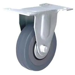 Rezervni Točak gumeni sivi fiksni 75mm