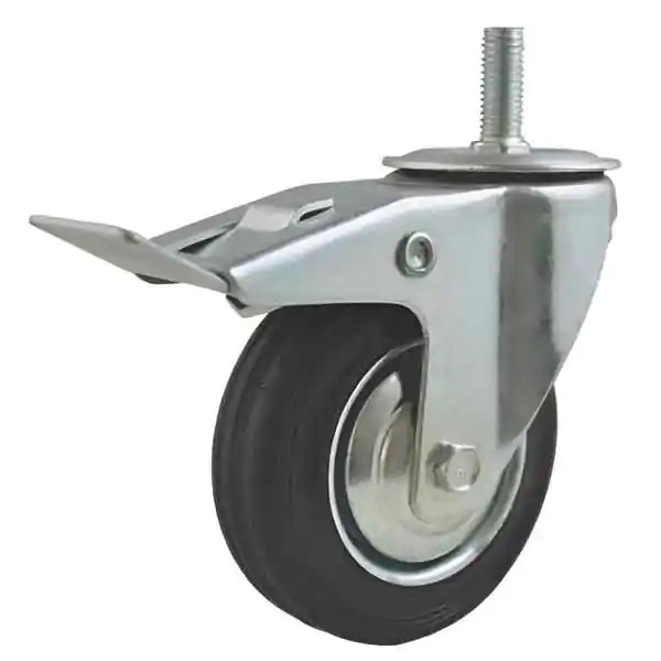 Rezervni Točak okretni sa kočnicom na šrafu (industrijski) 200mm