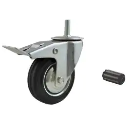 Rezervni Točak okretni sa kočnicom na šrafu (industrijski) 200mm