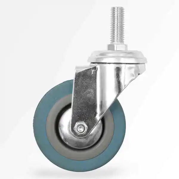 Rezervni točak gumeni (sivi) okretan na šrafu 75mm