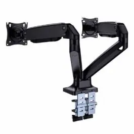 Gembird Podesivi stoni držač Full-motion za dva monitora, tilt 17-35 max.2x10kg FO