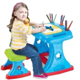 Stoza decu za crtanje i pisanje sa stolicom 42x60x17 cm