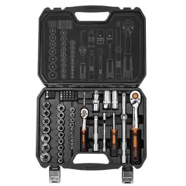 Set nasadnih ključeva, 73 dela, 1/2, 1/4, CrV – NEO TOOLS