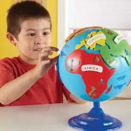 Edukativni globus za decu iz delova