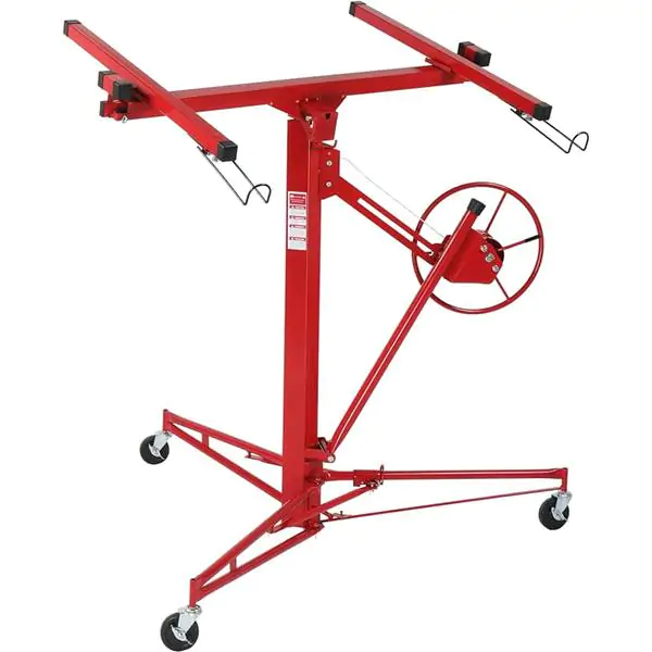 Dizalica za Gipsane Ploče Levior 340 cm - Nosivost 54 kg - Crvena