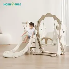 Dečiji tobogan sa ljuljaškom i košem „Meda“