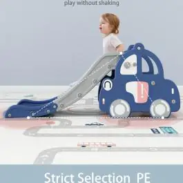 Dečiji tobogan Autić sa košem plavi