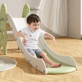 Dečiji tobogan sa košem zeleno beli