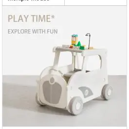 Dečija automobil guralica 3u1 boja kafe