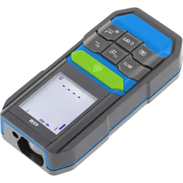 Hogert HT4M322 laser metar – 40 m, ±3 mm tačnost, merenje rastojanja, površine i zapremine