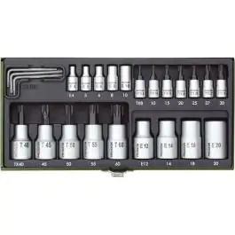 Proxxon set TX nasadnih ključeva 24 kom. – profesionalni set 1/4" i 1/2"