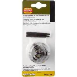 Proxxon stezna glava sa 3 zuba za DB 250 – M16×1 navoj, raspon 1,5–50 mm