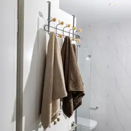 ESTIA ES02-18313 ČIVILUK ZA VRATA SA 10 KUKICA METAL CRNI