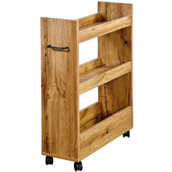 KESPER KSP24859 višenamenska polica sa točkićima 60x22x78 cm drvo