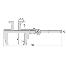INSIZE Digitalno Merilo za kočione doboše 1168-300A