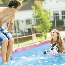 Bazen sa metalnom konstrukcijom 220x150x60 cm Intex Pink