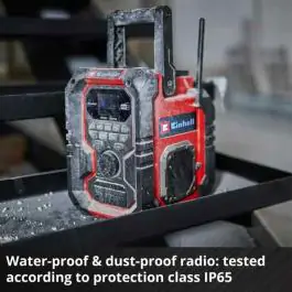 Einhell TE-CR 18 Li DAB+/FM/BT – Solo akumulatorski radio (bez baterije i punjača)