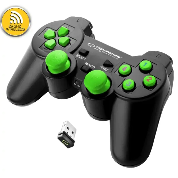 Esperanza EGG108G bežični gamepad 2.4ghz ps3/pc usb gladiator zeleni