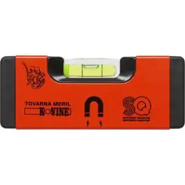 Libela aluminijumska magnetna 12 cm – crvena, Tovarna Meril