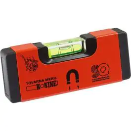 Libela aluminijumska magnetna 12 cm – crvena, Tovarna Meril