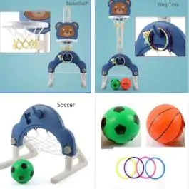 Dečiji koš set sa postoljem 3u1